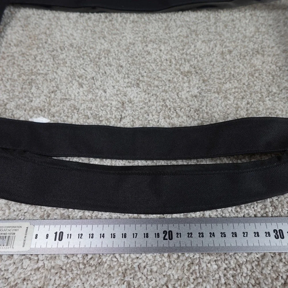 Thirty-One Medium Top a Tote Lid Black Fabric Clear Top Storage Organizer